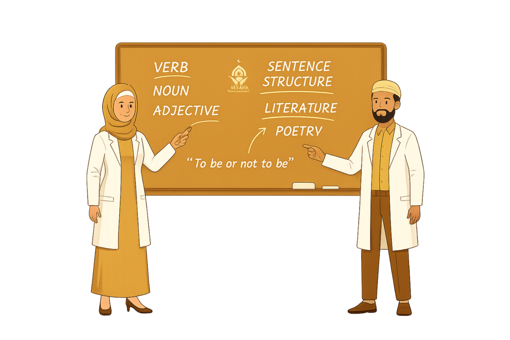 English english class board