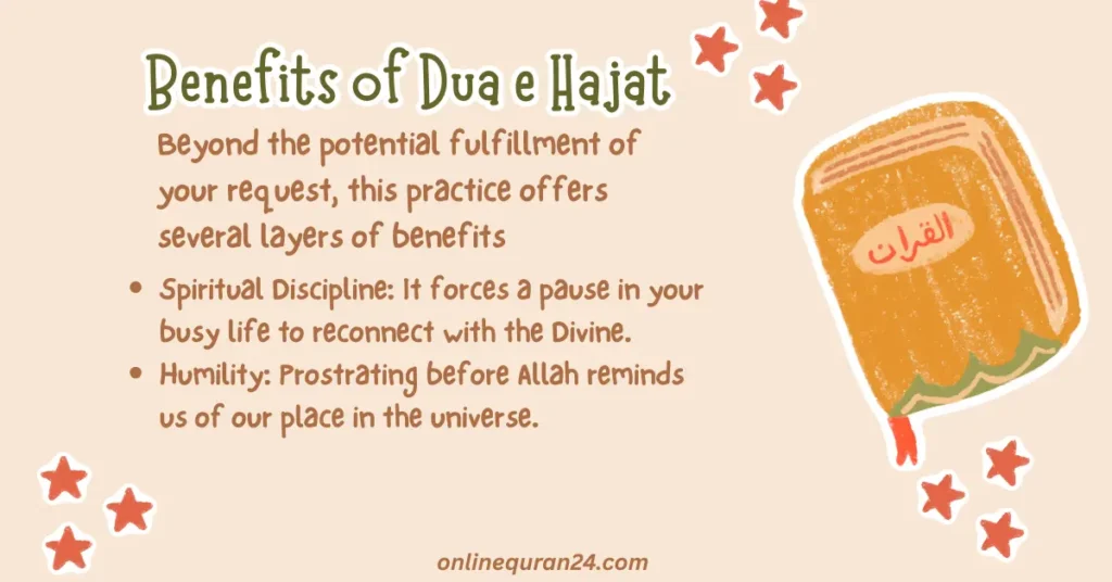 A peaceful image of an open Quran on a wooden stand with soft sunlight, highlighting the spiritual Benefits of Dua e Hajat for those seeking guidance.