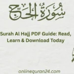 Surah Al Hajj PDF Guide: Read, Learn & Download Today Surah Al Hajj PDF Guide Read Learn Download Today