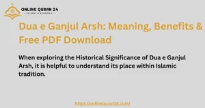 Dua e Ganjul Arsh Meaning Benefits Free PDF Download Arabic text of Dua e Ganjul Arsh written in traditional calligraphy on open manuscript pages.